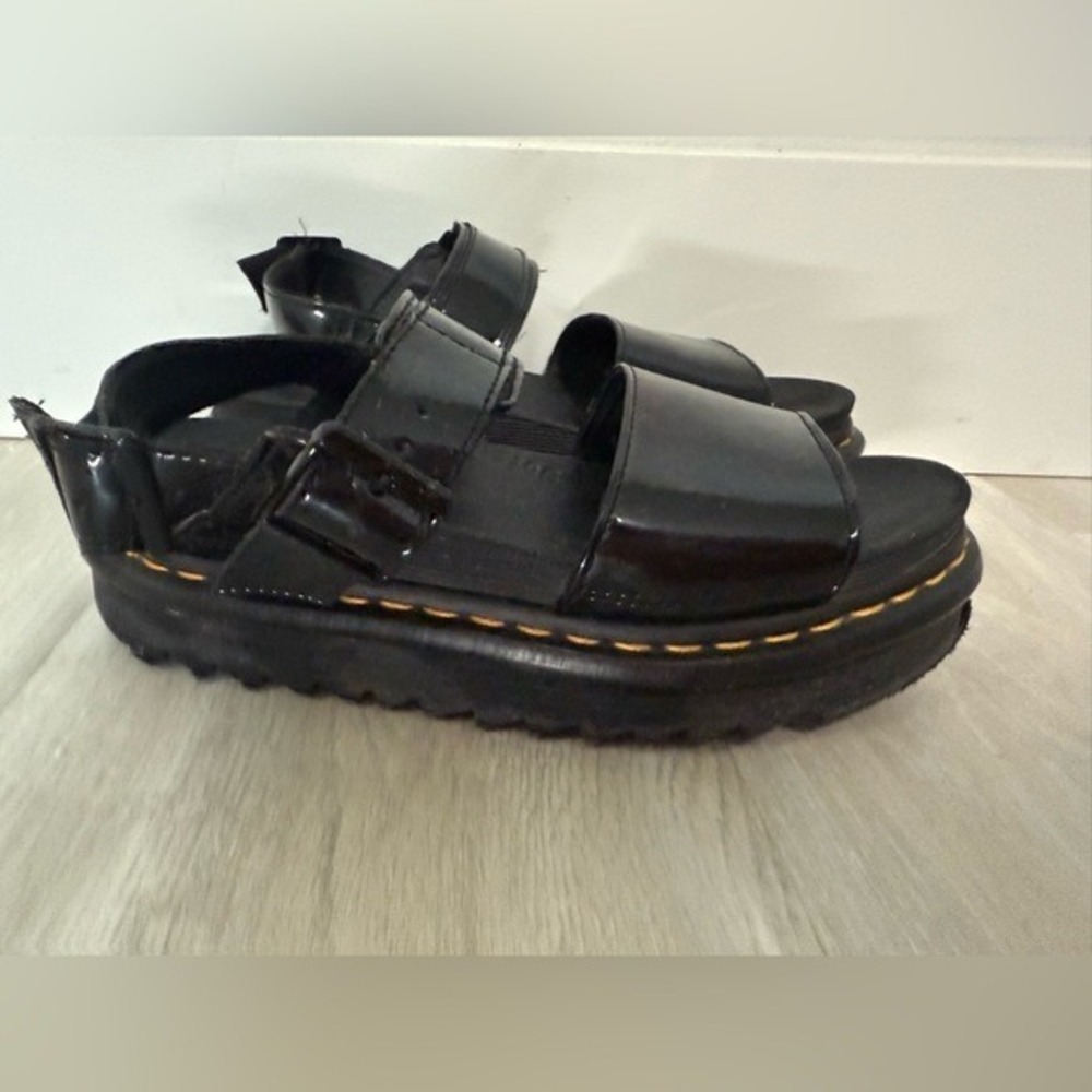 Dr Martens Voss Quad Platform Patent Leather Gladiator Sandals Women US 7 UK 5 - Picture 11 of 12